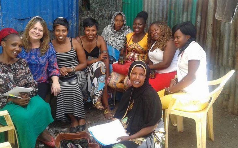 Mathare informal settlement in Nairobi, Kenya with Ruth Mumbi and members of the Bunge la Wamama Mashinani movement