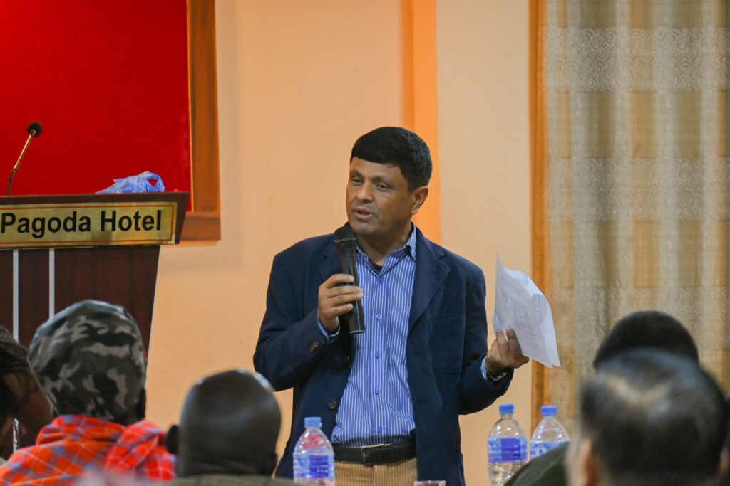 Ram speaking at IAC Nepal